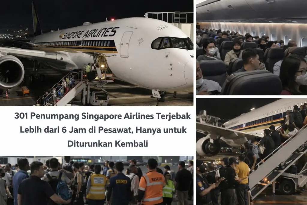 301 Penumpang Singapore Airlines Terjebak Lebih dari 6 Jam di Pesawat, Hanya untuk Diturunkan Kembali