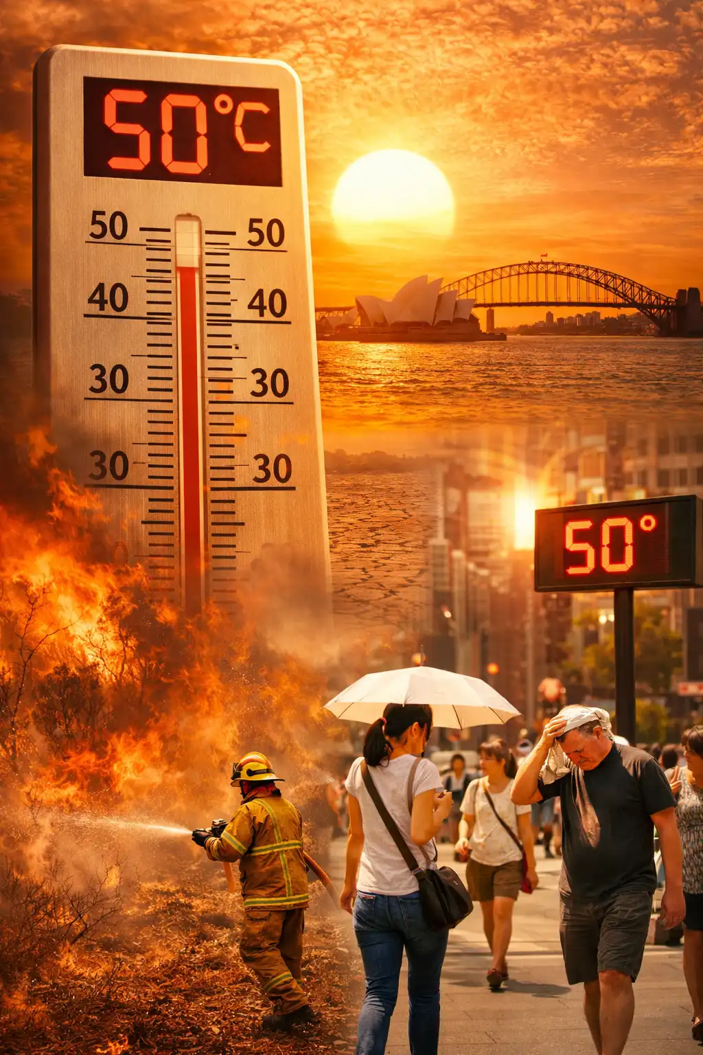 Read more about the article Gelombang Panas Landa Australia Tenggara, Suhu Capai Level Ekstrem 50 Derajat Celcius