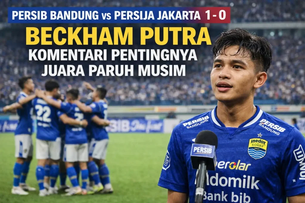 Persib Bandung vs Persija Jakarta 1-0, Beckham Putra Komentari Pentingnya Juara Paruh Musim