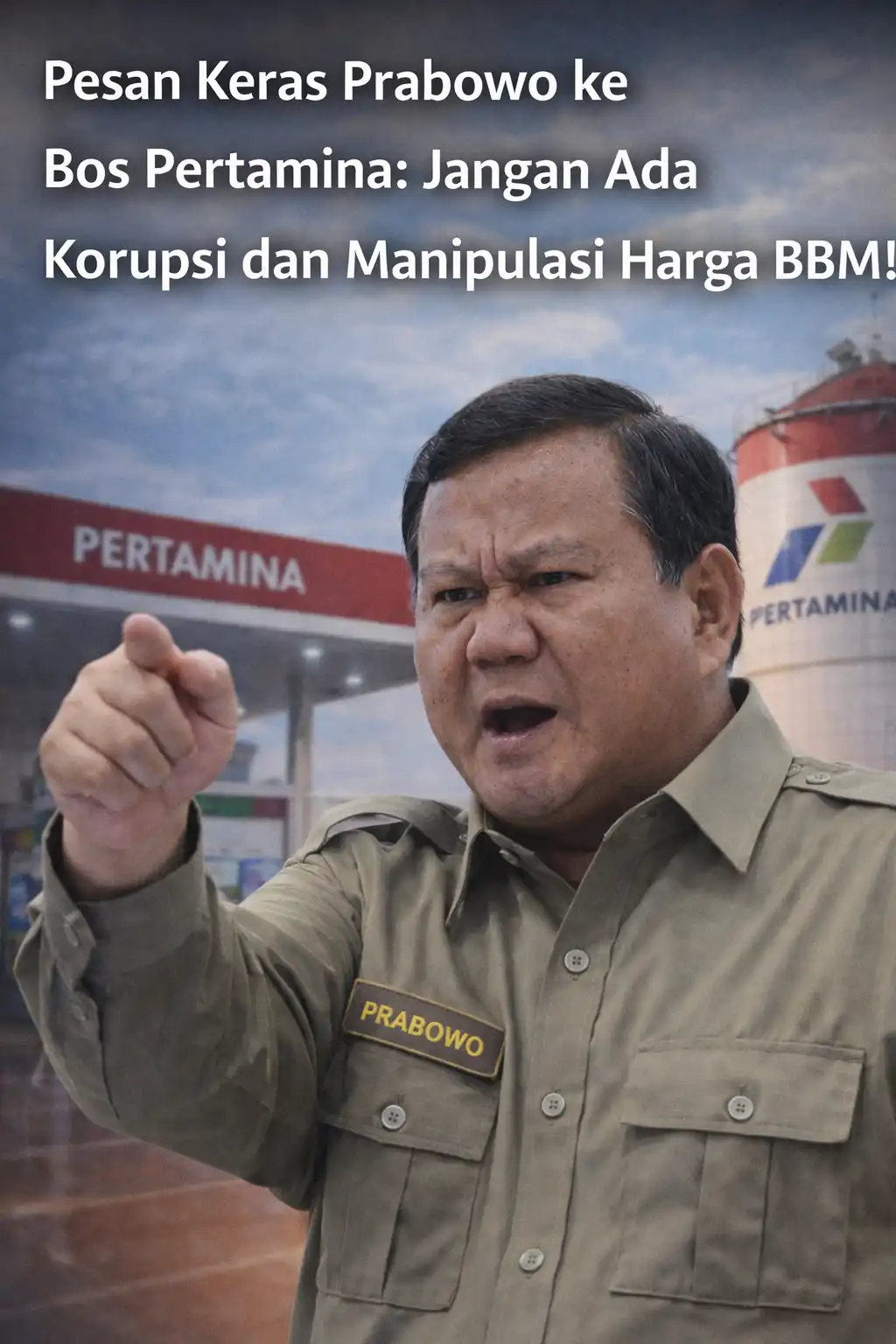 You are currently viewing Pesan Keras Prabowo ke Bos Pertamina: Jangan Ada Korupsi dan Manipulasi Harga BBM!