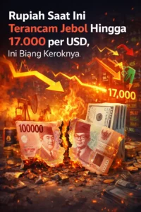 Read more about the article Rupiah Saat Ini Terancam Jebol Hingga 17.000 per USD, Ini Biang Keroknya