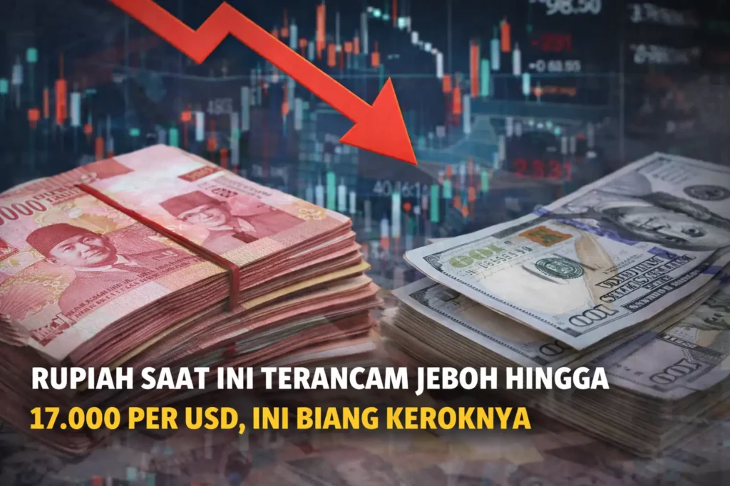 Rupiah Saat Ini Terancam Jebol Hingga 17.000 per USD, Ini Biang Keroknya