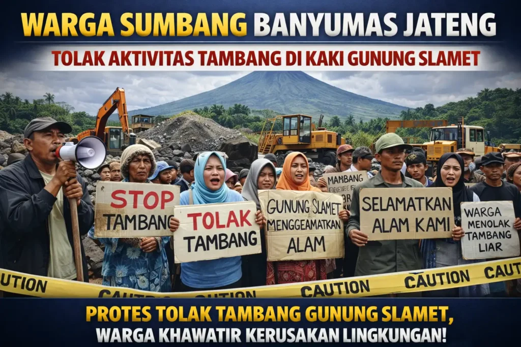 Warga Sumbang Banyumas Jateng Tolak Aktivitas Tambang di
