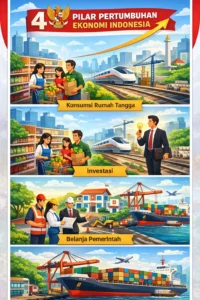 Read more about the article 4 Pilar Pertumbuhan Ekonomi Indonesia, Ini Daftarnya