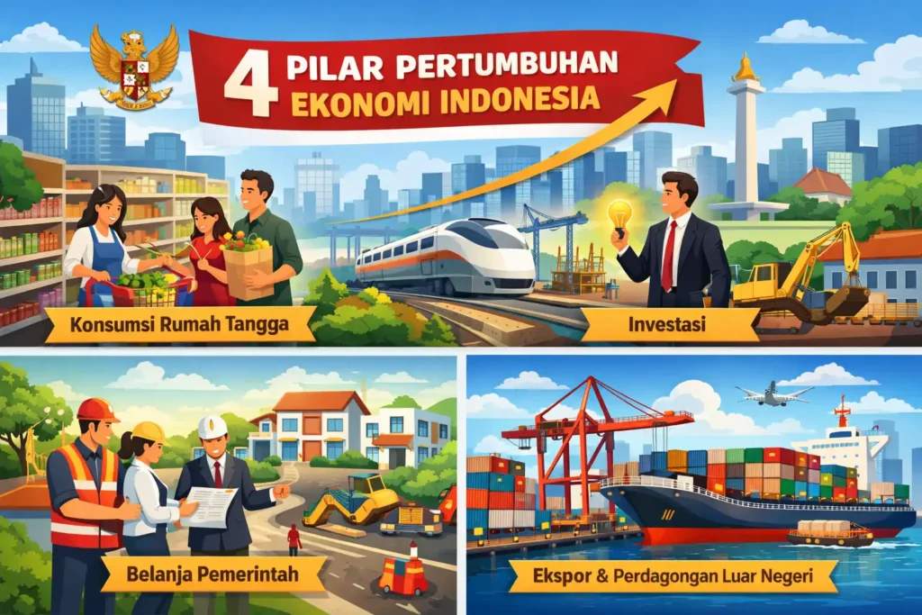 4 Pilar Pertumbuhan Ekonomi Indonesia, Ini Daftarnya